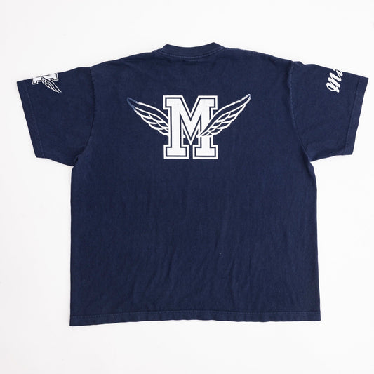 M-WINGS TEE  / NAVY