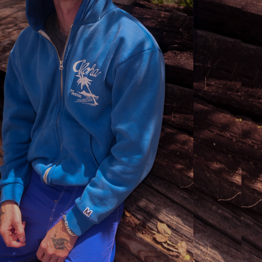 ALOHA ZIP-UP  / FRENCH BLUE