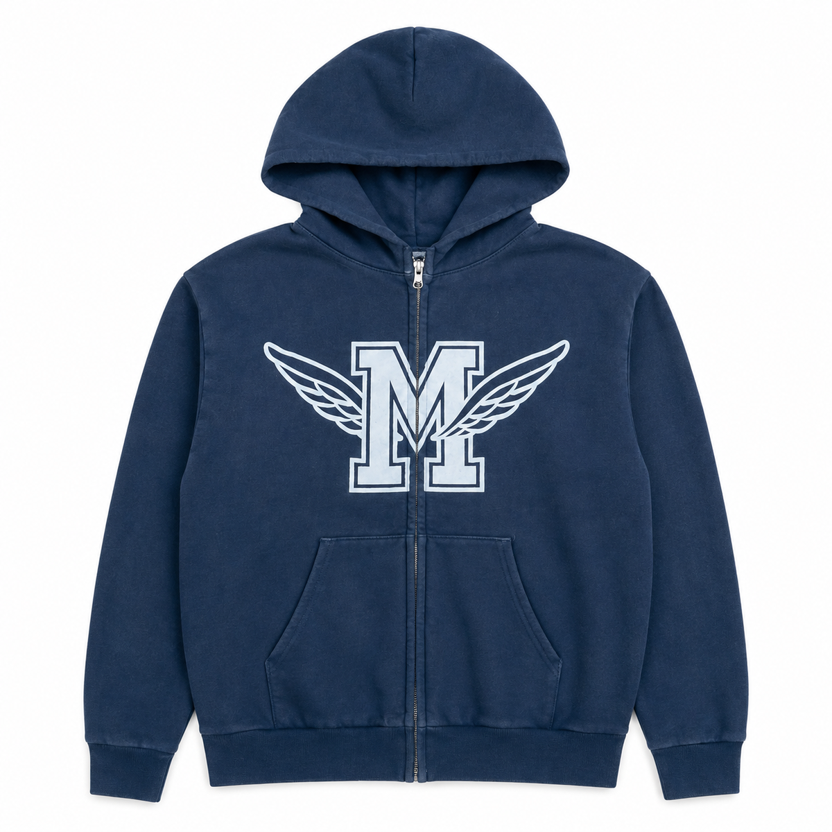 M-WING ZIP-UP / WASHED NAVY