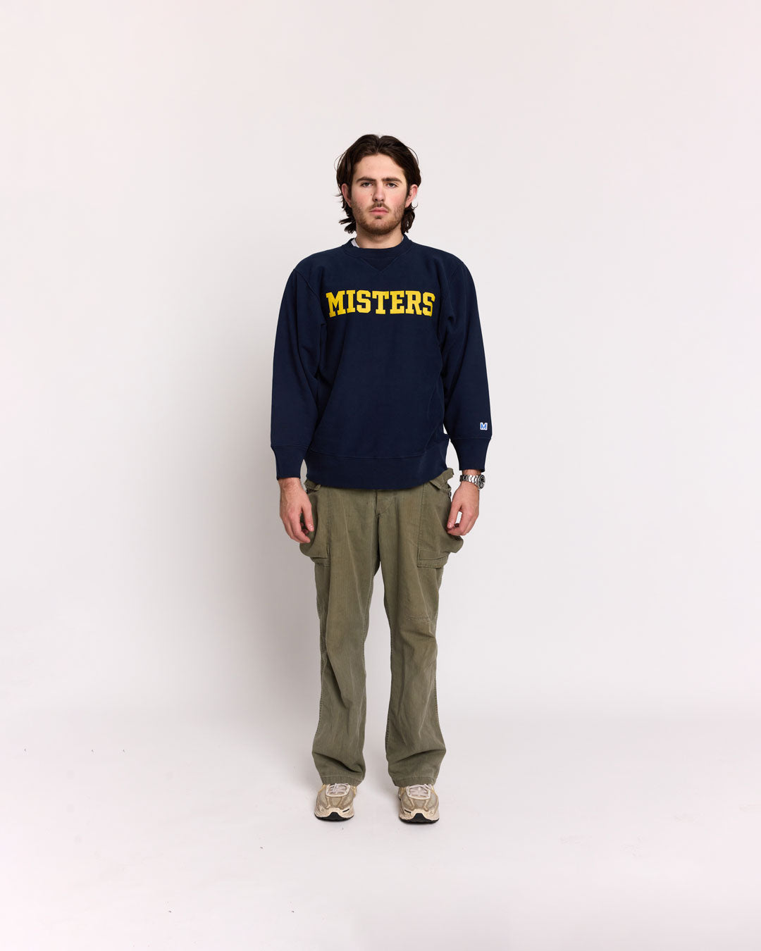 WARM-UP CREWNECK / NAVY