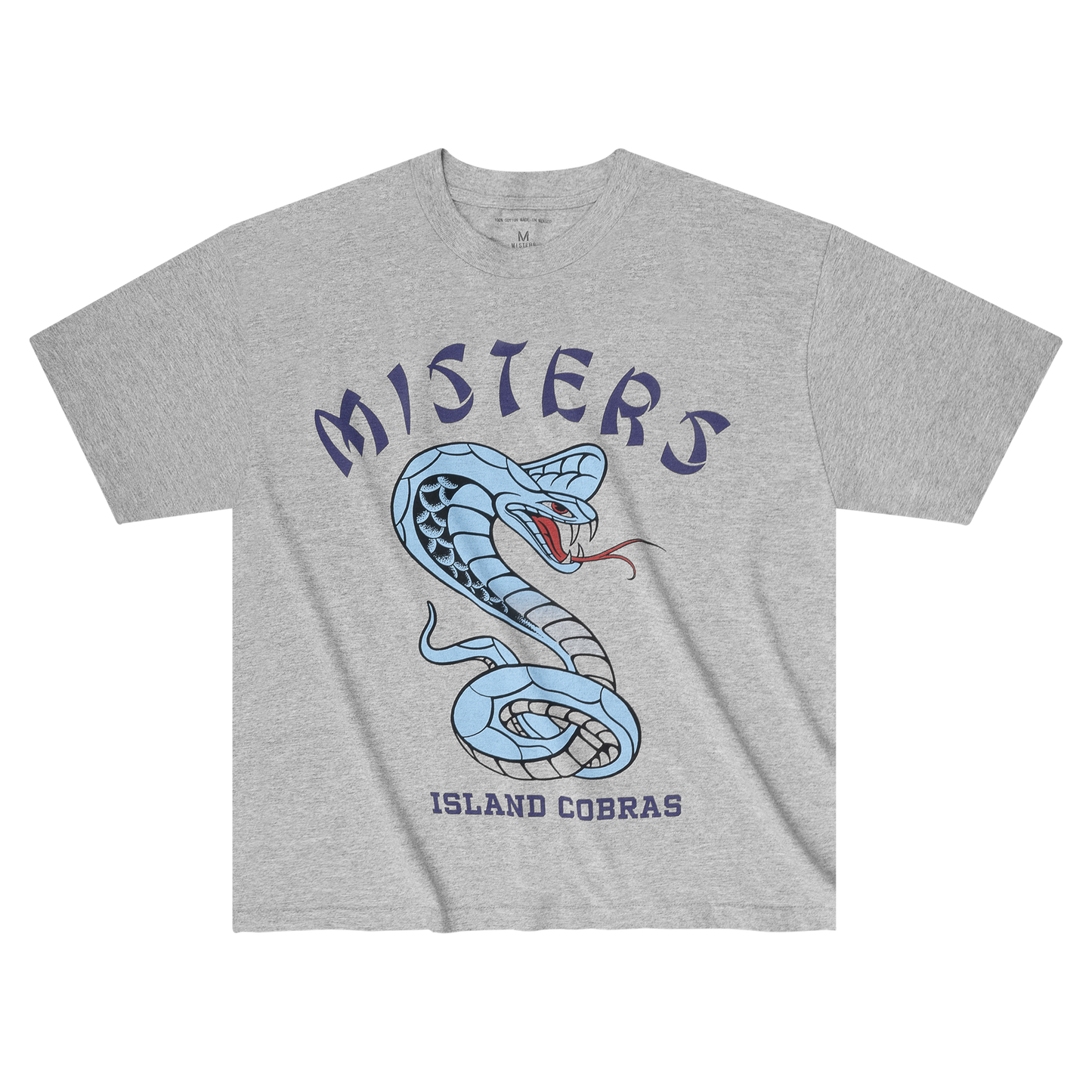 DMOTE COBRA SHRUNKEN TEE / HEATHER GREY