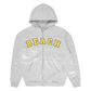 BEACH ZIP-UP / HEATHER GREY WHITE PAINTER