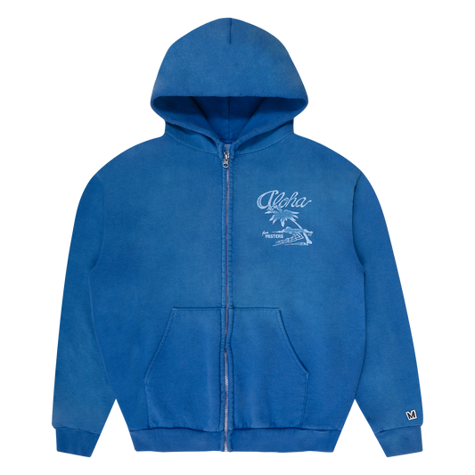 ALOHA ZIP-UP  / FRENCH BLUE