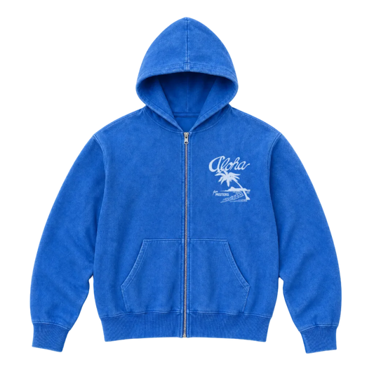 ALOHA ZIP-UP  / FRENCH BLUE