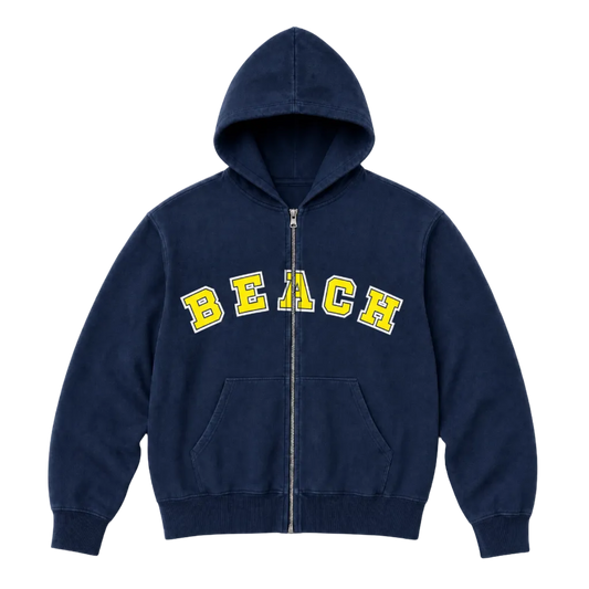 BEACH ZIP-UP / NAVY
